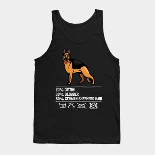 20% Cotton 30% Slobber 50% German Shepherd Hair Tank Top